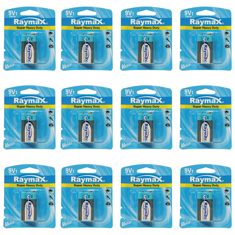 باتری کتابی رایمکس مدل Super Heavy Duty بسته 12 عددی