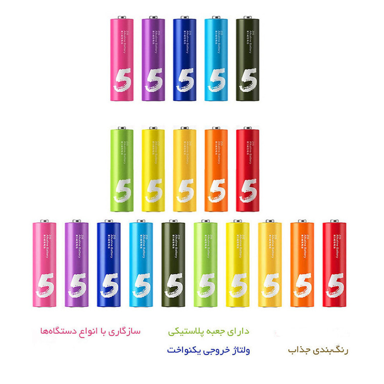 باتری قلمی مدل Alkaline ZI5 بسته 20 عدد