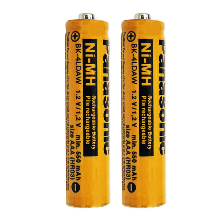 باتری نیم قلمی قابل شارژ پاناسونیک مدل NI-MH550mAh بسته ۴ عددی