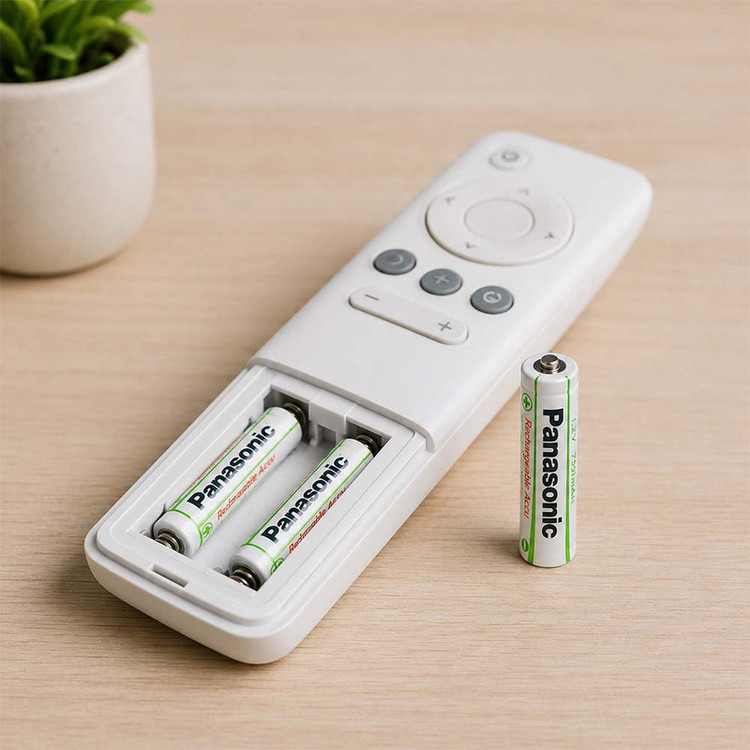 باتری نیم قلمی قابل شارژ پاناسونیک مدل 750mAh بسته ۲ عددی