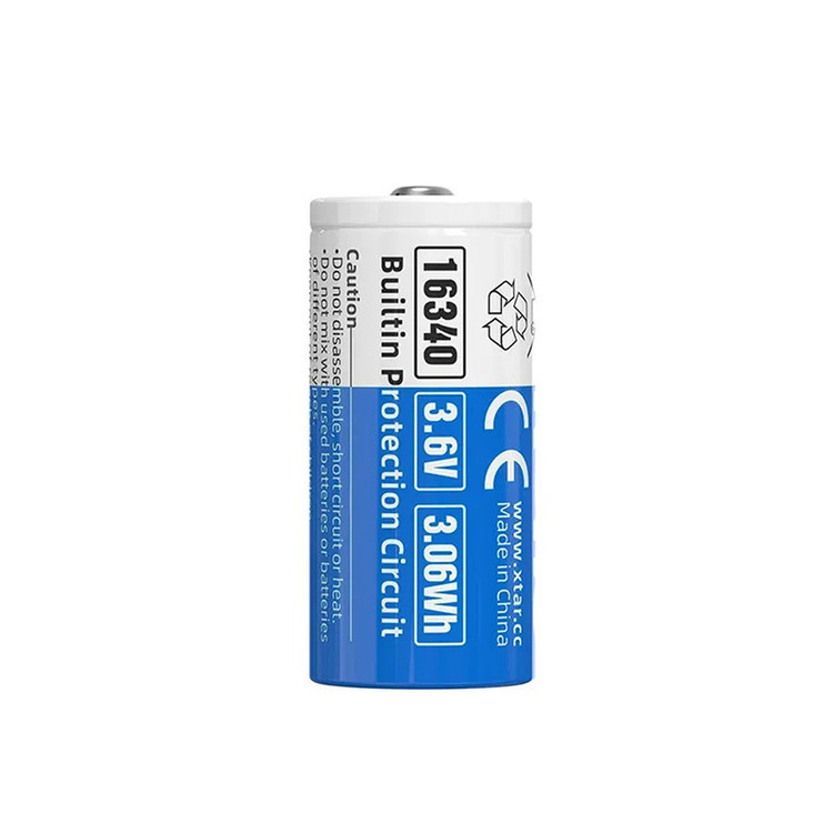 باتری قابل شارژ اکستار مدل XTAR 16340 850mAh
