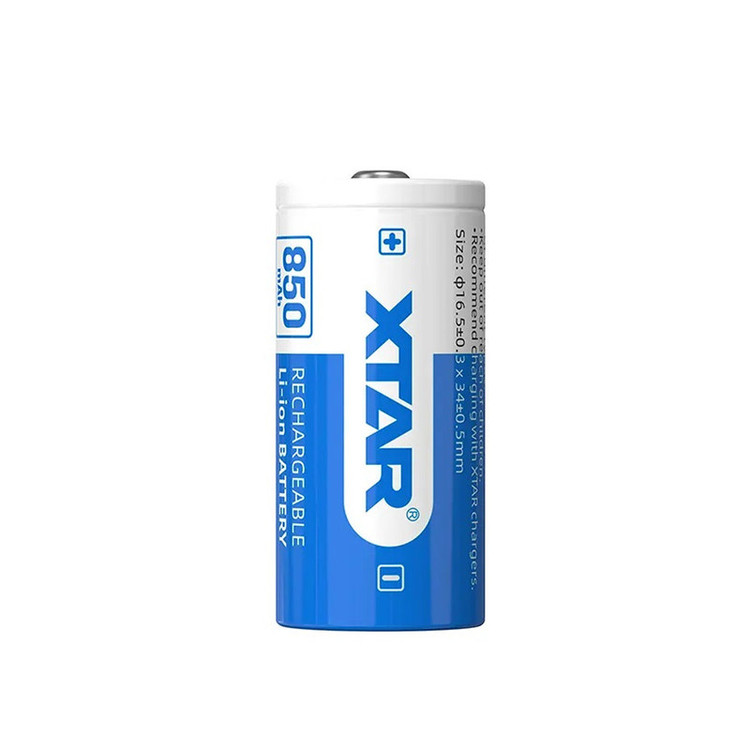 باتری قابل شارژ اکستار مدل XTAR 16340 850mAh