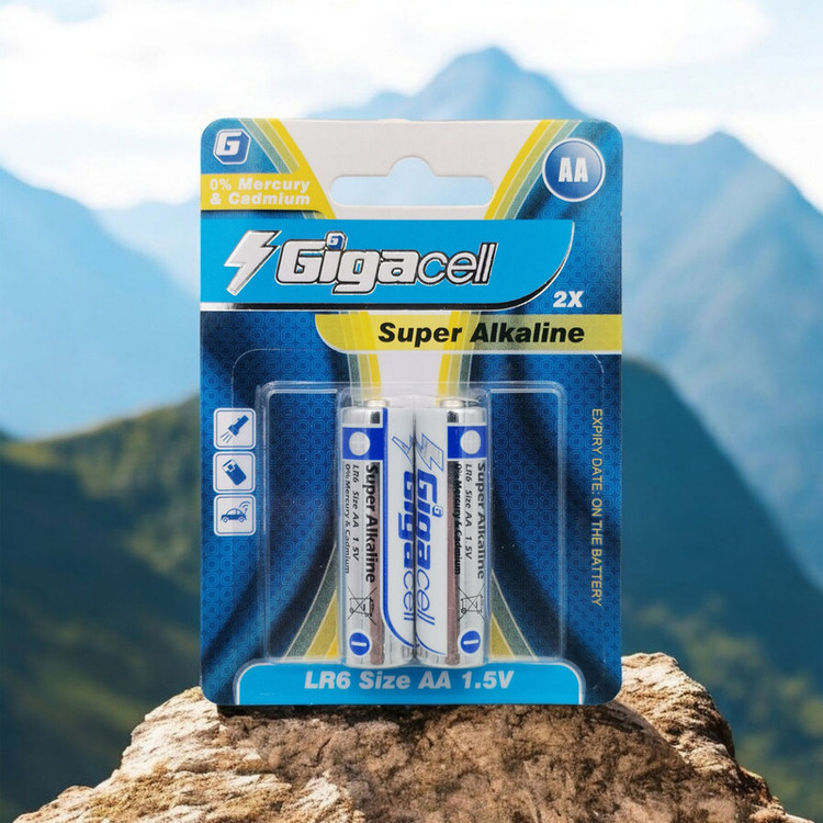 باتری قلمی گیگاسل مدل Super Alkaline LR6 بسته 16 عددی