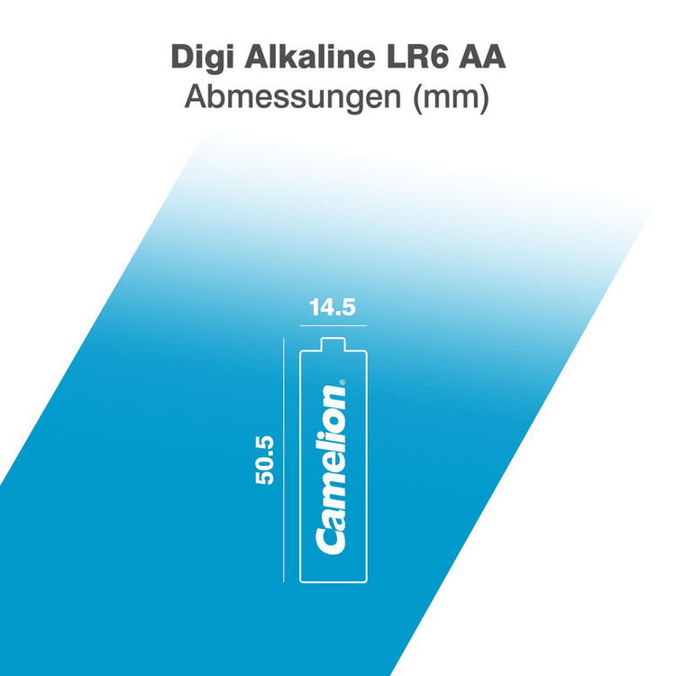 باتری قلمی و نیم قلمی کملیون مدل digi alkaline بسته 12 عددی