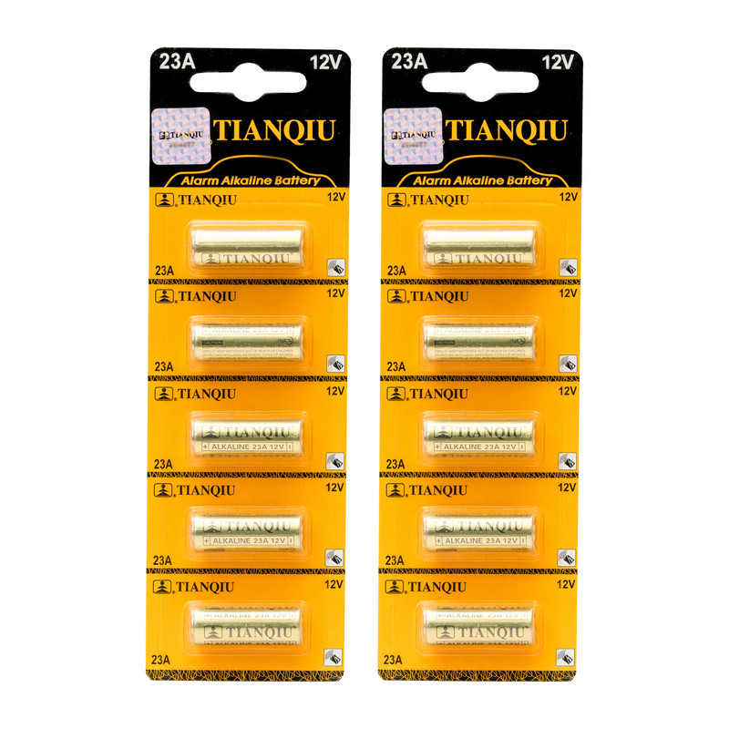 باتری 23A تیانکیو مدل 12V بسته 10 عددی