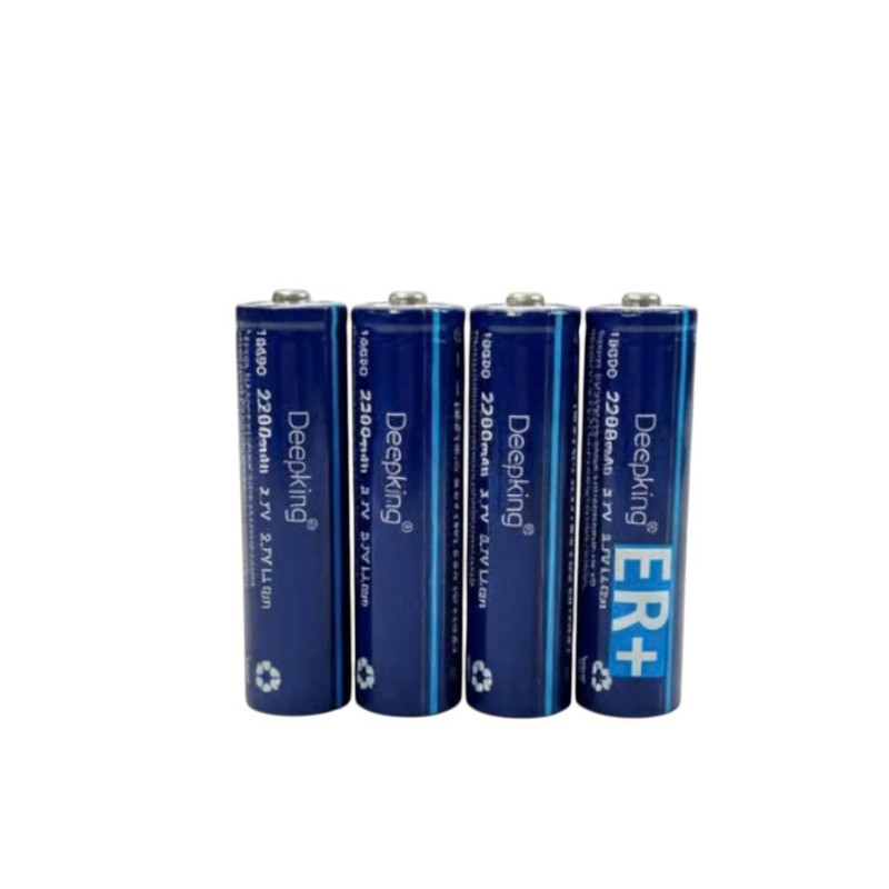 باتری لیتیومی قابل شارژ دیپکینگ مدل 18650 ظرفیت 2200 میلی آمپر بسته 4 عددی