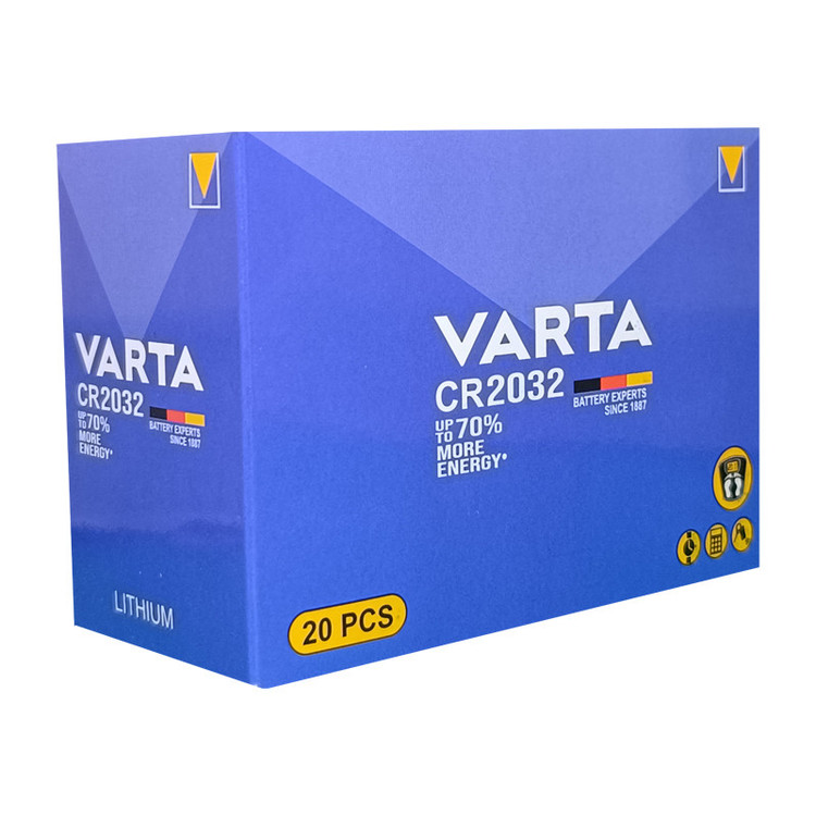 باتری سکه ای وارتا مدل CR-2032 بسته 20 عدد