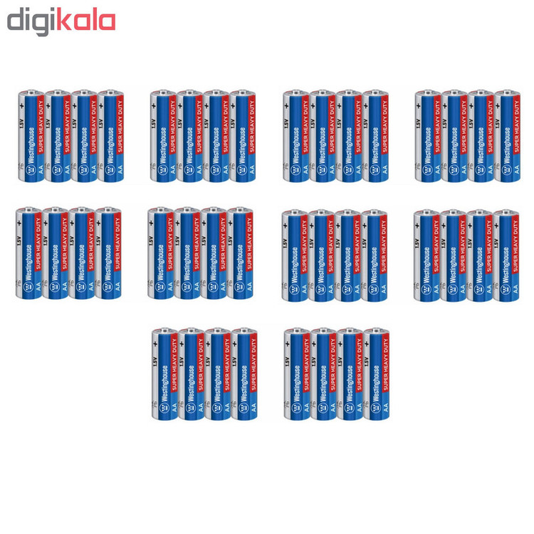 باتری قلمی وستینگ هاوس مدل Super Heavy Duty بسته 40 عددی
