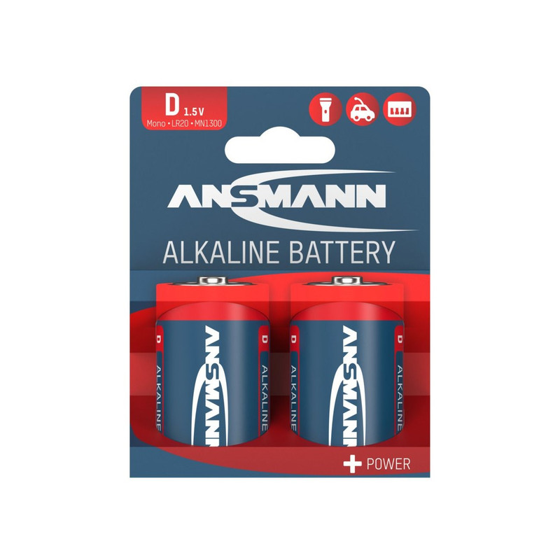 باتری D آنسمن  مدل Alkaline Plus بسته ۲ عددی