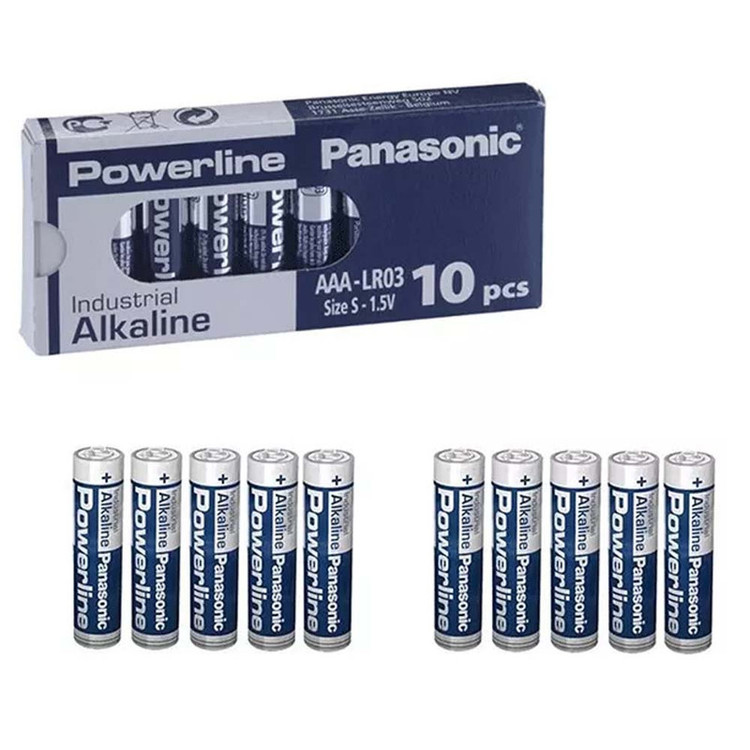 باتری نیم قلمی پاناسونیک مدل Powerline بسته 10 عددی