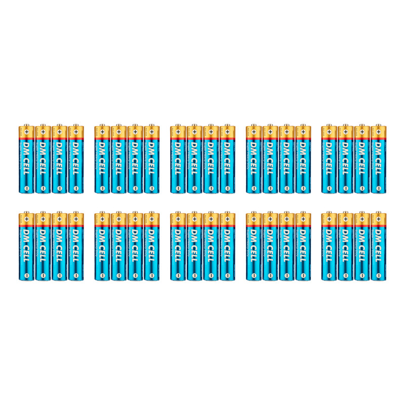 باتری نیم قلمی دی ام سل مدل Super Heavy Duty بسته 40 عددی