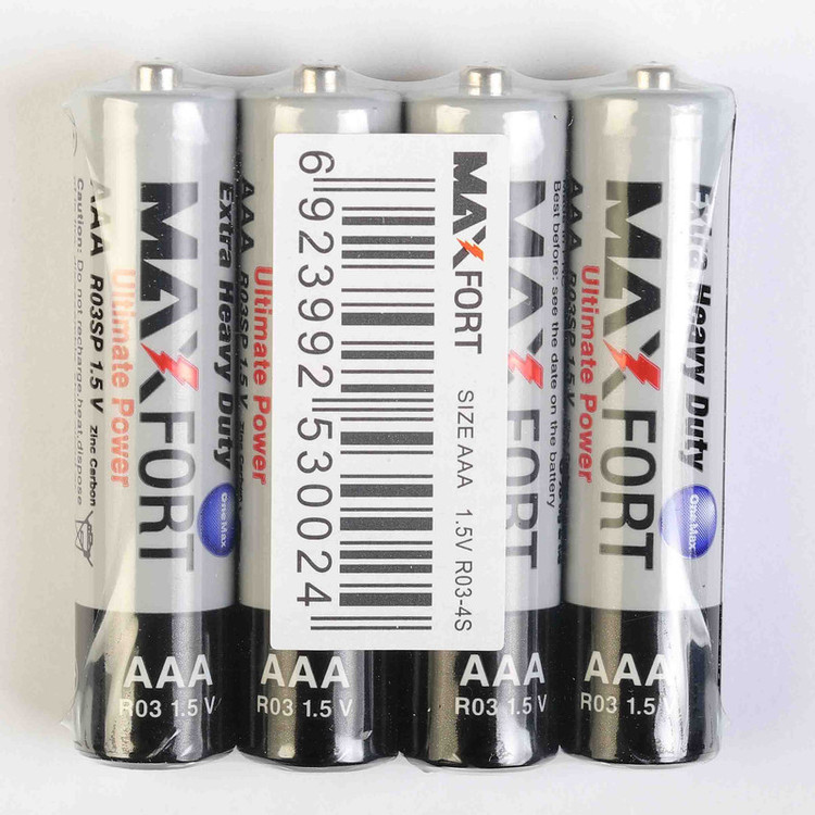 باتری نیم قلمی مکس فورت مدل Ultimate Power AAA بسته 40 عددی