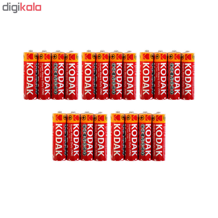 باتری نیم قلمی کداک مدل Super Heavy Duty بسته 20 عددی