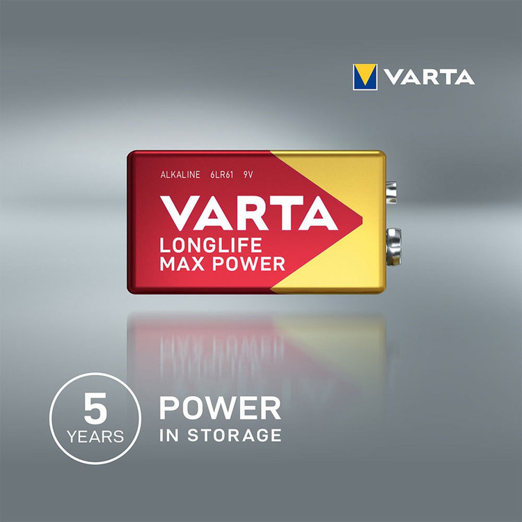 باتری کتابی وارتا مدل Max Power New 9V - 6LR61