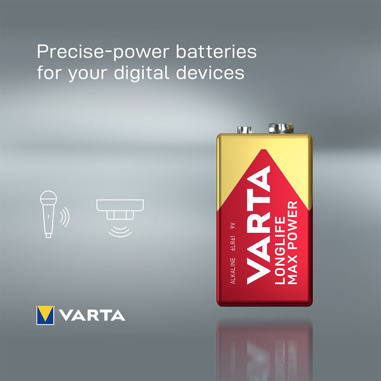 باتری کتابی وارتا مدل Max Power New 9V - 6LR61