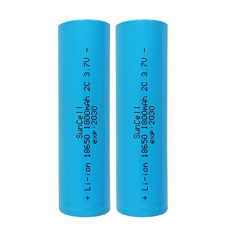باتری لیتیوم یون قابل شارژ مدل HP-18650-2C ظرفیت 1800 میلی آمپر ساعت بسته 2 عددی
