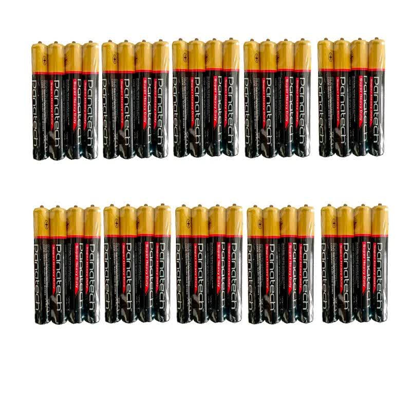 باتری نیم قلمی پاناتک مدل Super Heavy Duty R 03 بسته 40 عددی  بسته 40 عدد