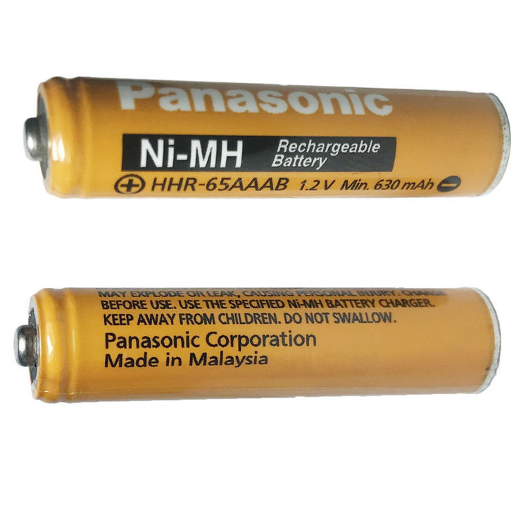 باتری نیم قلمی قابل شارژ پاناسونیک مدل Ni-MH/HHR-65AAAB Malaysia بسته دو عددی