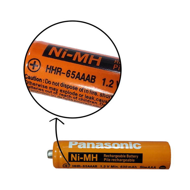 باتری تلفن بی سیم پاناسونیک مدل HHR-65AAAB بسته 2 عددی