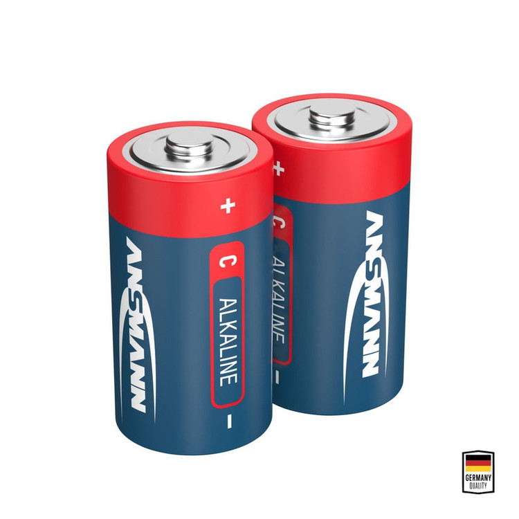 باتری C آنسمن مدل Alkaline Plus بسته ۲ عددی