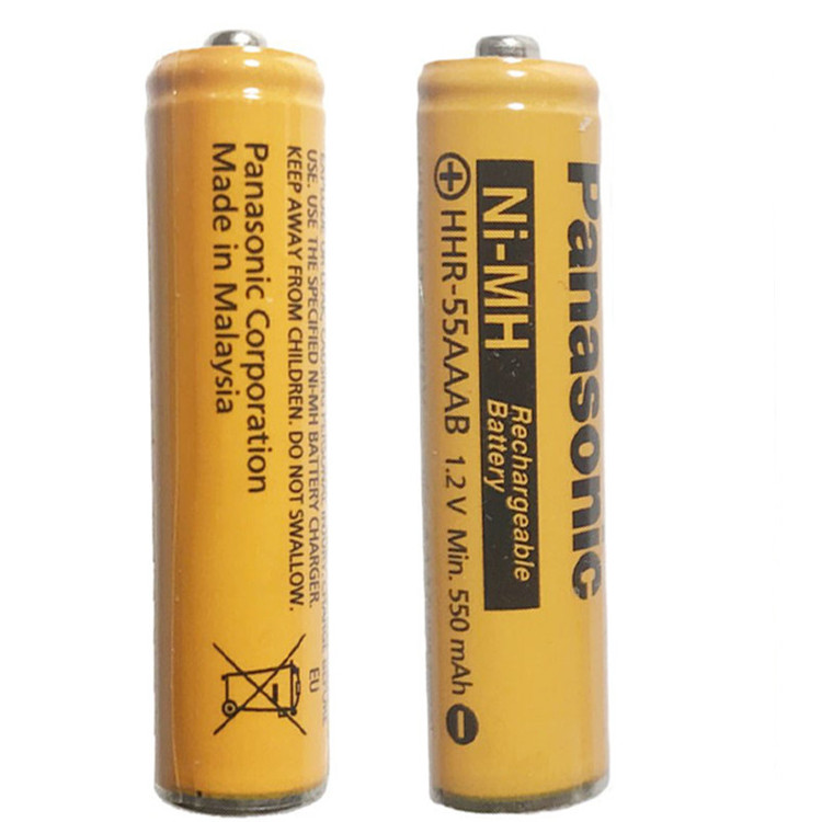 باتری نیم قلمی قابل شارژ پاناسونیک مدل (Ni-MH/HHR-55AAABHRMR03(Malaysia بسته دو عددی