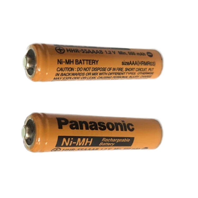 باتری نیم قلمی قابل شارژ پاناسونیک مدل Ni-MH.HHR-55AAABHRMR03 بسته دو عددی