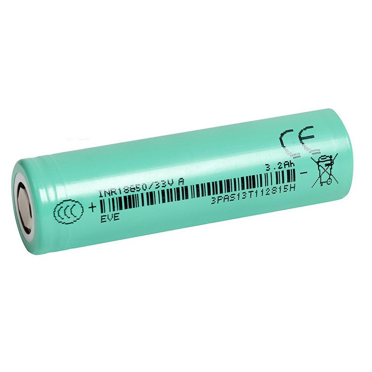 باتری لیتیومی قابل شارژ ایو مدل EVE INR18650-33V ظرفیت 3200 میلیآمپرساعت