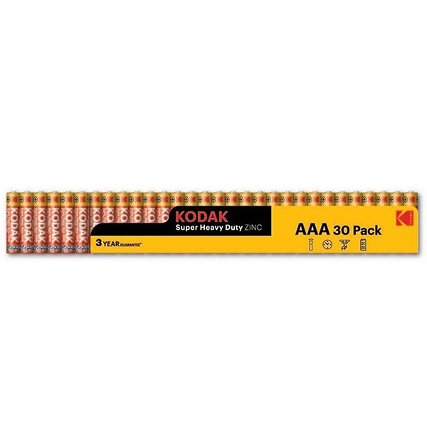 باتری نیم قلمی کداک مدل Super Heavy Duty Zinc بسته 30 عددی
