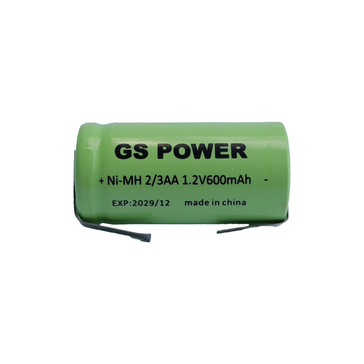 باتری قلمی قابل شارژ جی اس پاور مدل 2/3AA 600mAh بسته دو عددی