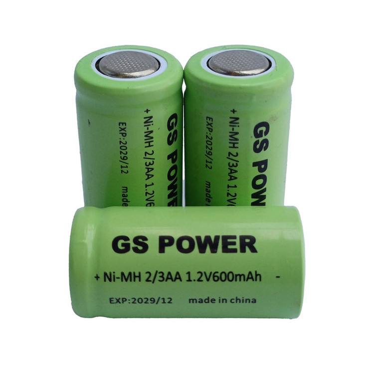 باتری قلمی قابل شارژ جی اس پاور مدل 2/3AA 600mAh بسته دو عددی