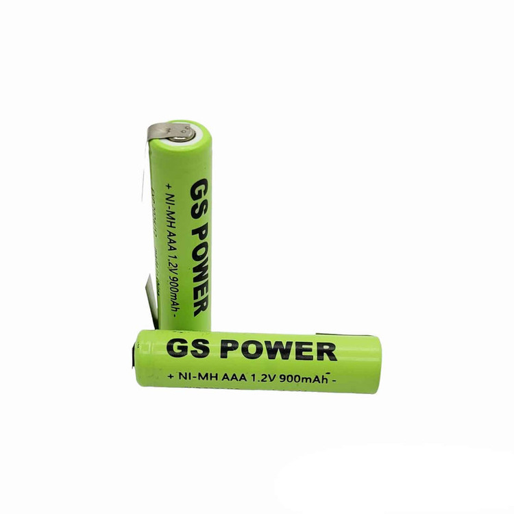 باتری نیم قلمی قابل شارژ جی اس پاور مدل GS-900mAh بسته دو عددی