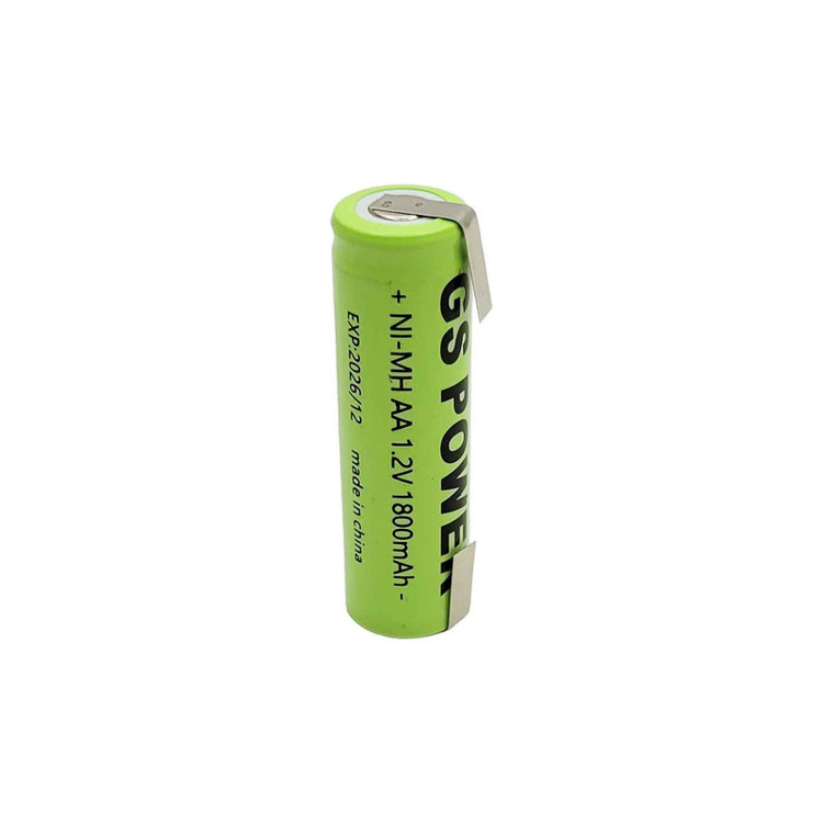 باتری قلمی قابل شارژ جی اس پاور مدل GS-1800mAh بسته دو عددی