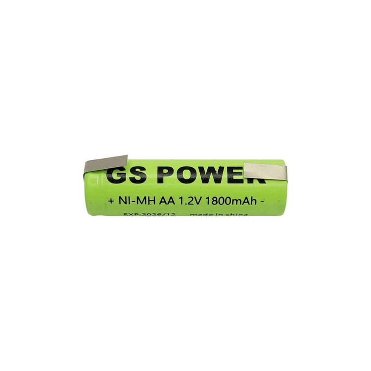 باتری قلمی قابل شارژ جی اس پاور مدل GS-1800mAh بسته دو عددی