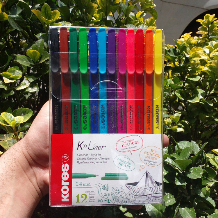 روان نویس کورس مدل FINE LINER طرح قایق بسته 12 عددی