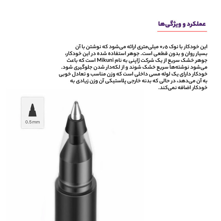 روان نویس شیائومی مدل MJZXB02WC
