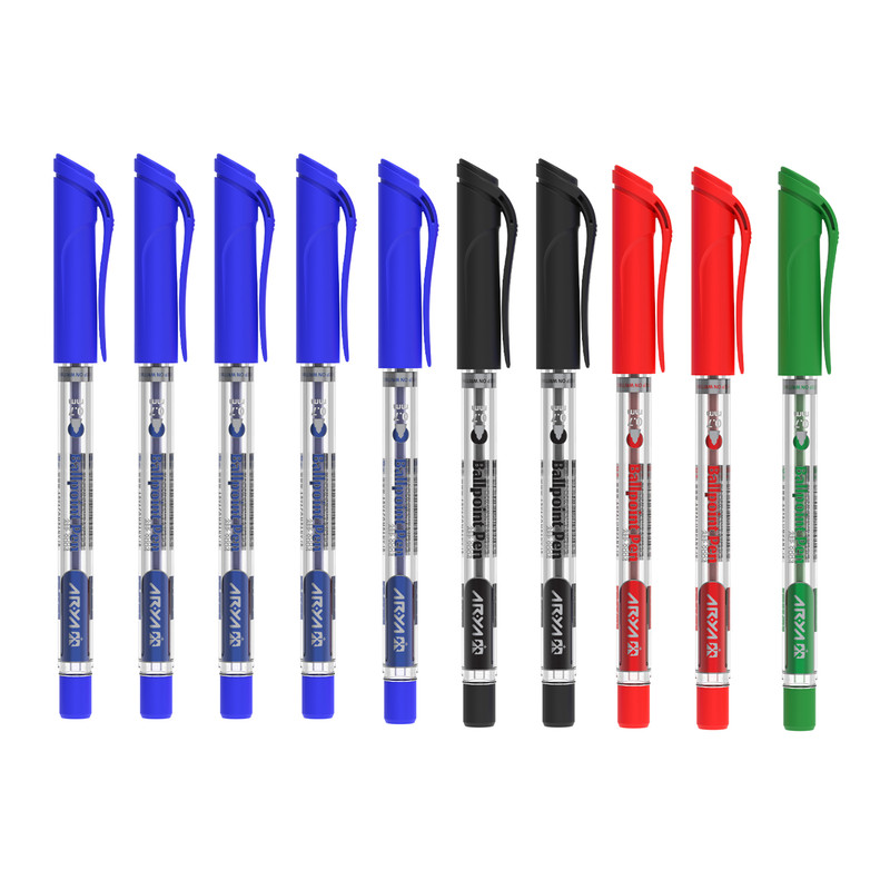 خودکار 0.7 میلی‌متری آریا مدل ballpoint بسته 10 عددی