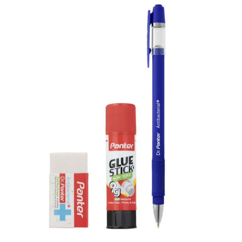 خودکار پنتر مدل SP-101 به همراه چسب و پاکن بسته 3 عددی