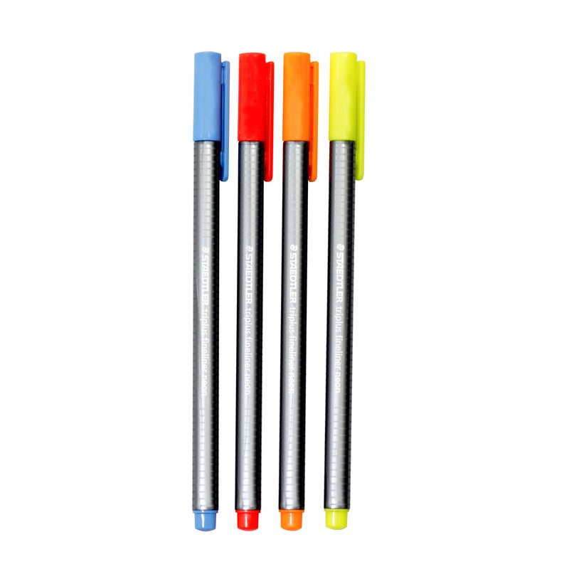 روان نویس استدلر مدل Triplus Fineliner بسته 4 عددی