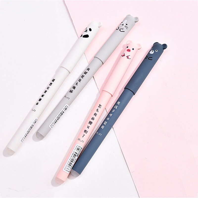 روان نویس مدل حیوانات Erasable کد M1203-pigbeer مجموعه 2 عددی