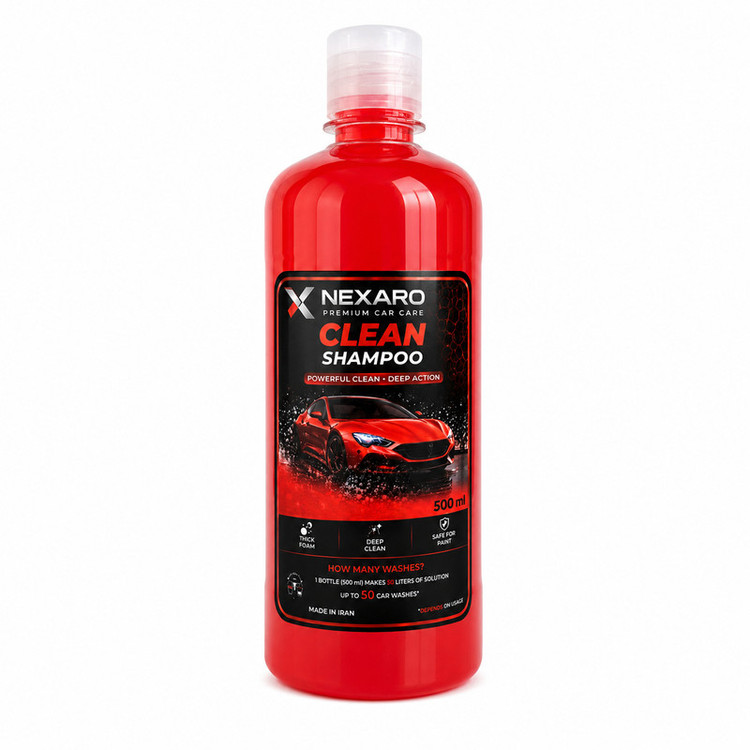 شامپو بدنه خودرو نکسارو مدل Clean حجم 500 میلی لیتر