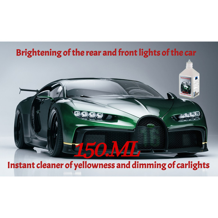 مایع رفع کدری و مات شدگی چراغ خودرو کد BRIGHT حجم 150 میلی لیتر