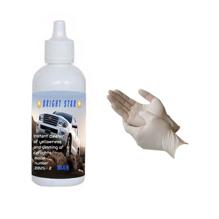 مایع شفاف کننده فوری و محافظ چراغ خودرو کد برایت استار حجم 125 میلی لیتر