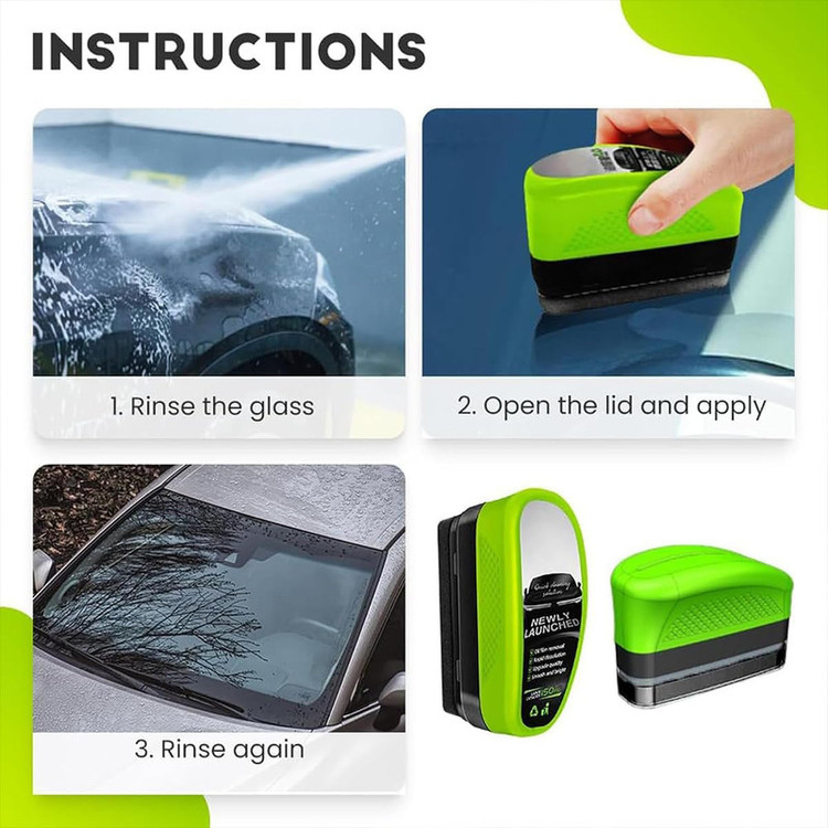 واکس شیشهشوی آبگریز کننده شیشه خودرو مدل 2.0 oil film cleaning brush حجم 150 میلی لیتر