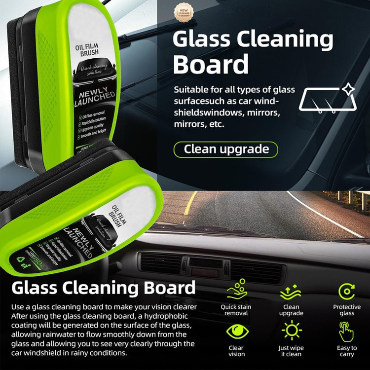 واکس شیشهشوی آبگریز کننده شیشه خودرو مدل 2.0 oil film cleaning brush حجم 150 میلی لیتر