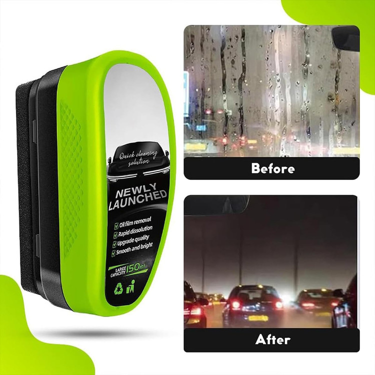 واکس شیشهشوی آبگریز کننده شیشه خودرو مدل 2.0 oil film cleaning brush حجم 150 میلی لیتر