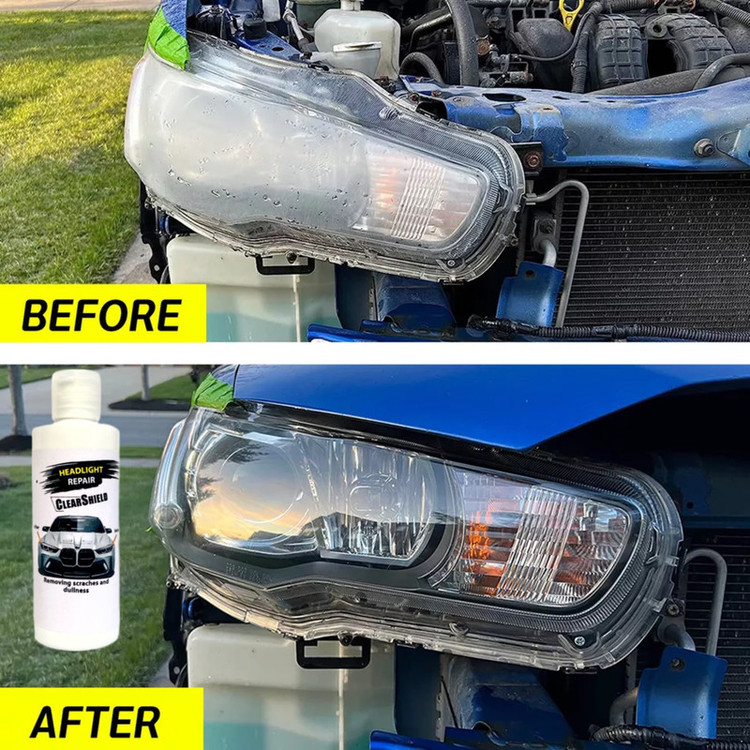 پولیش براق کننده و شفاف کننده چراغ خودرو کلر شیلید مدل HEADLIGHT REPAIR حجم 110 میلی لیتر