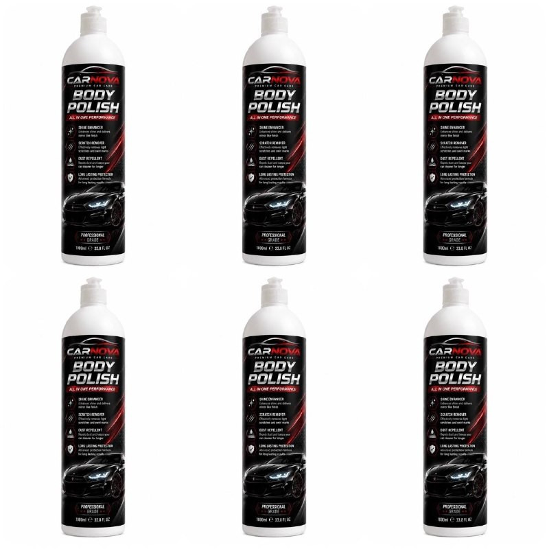 پولیش زبر بدنه خودرو کارنوا مدل Body-Polish وزن 1000 گرم بسته ۶ عددی