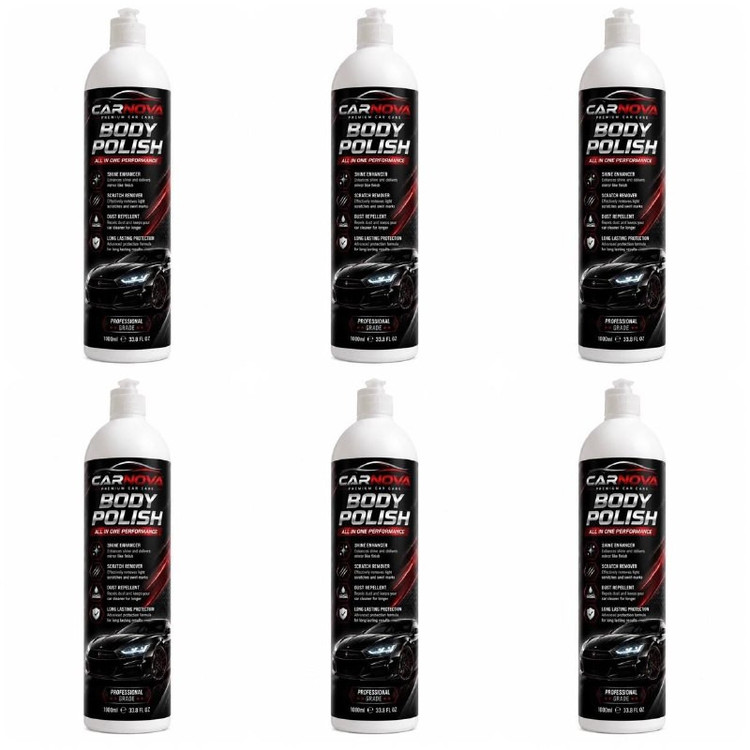 پولیش زبر بدنه خودرو کارنوا مدل Body-Polish وزن 1000 گرم بسته ۶ عددی