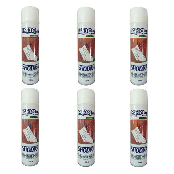 اسپری براق کننده چوب و چرم شودیکا مدل 006 حجم 300 میلی لیتر بسته 6 عددی
