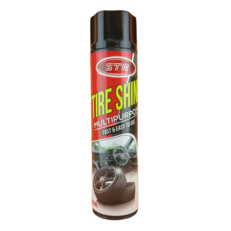اسپری واکس لاستیک خودرو  اس تی ان مدل SHINE حجم 650 میلی لیتر